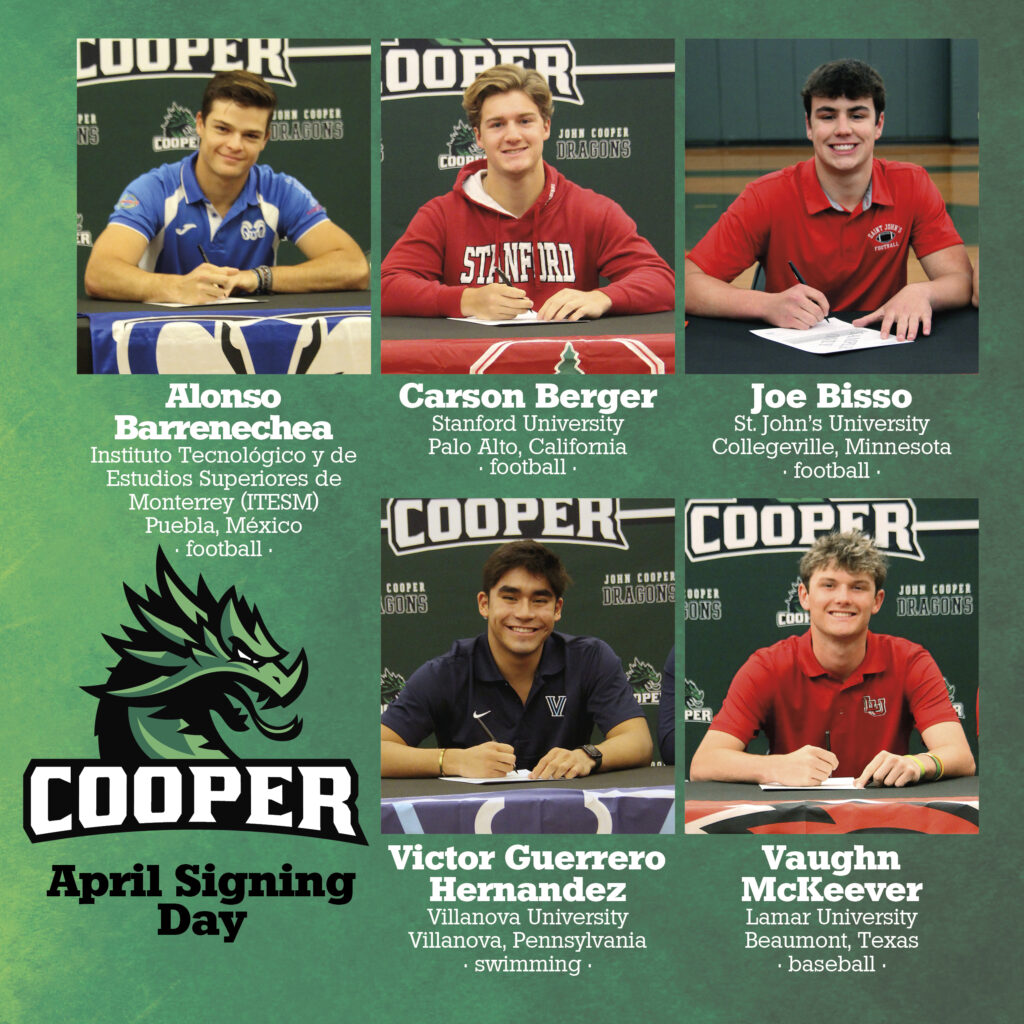 April 2023 John Cooper School Signing Day