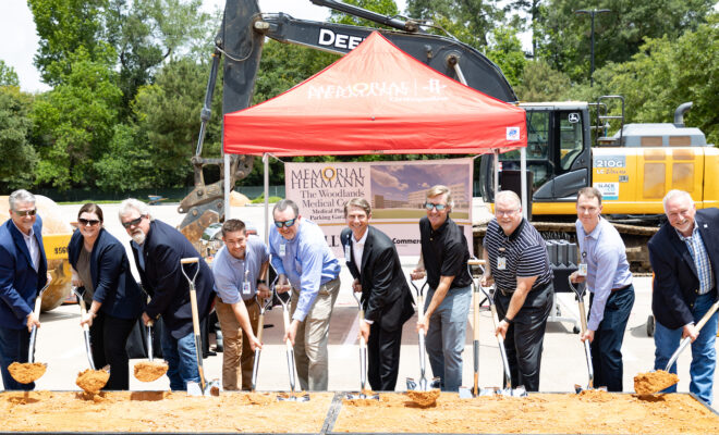 Memorial Hermann The Woodlands Medical Center breaks ground on 5th Medical Plaza and 4th Parking Garage