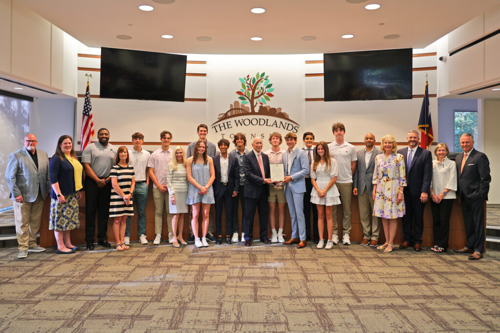 John Cooper School Athletes 2023 The Woodlands Township Proclamation