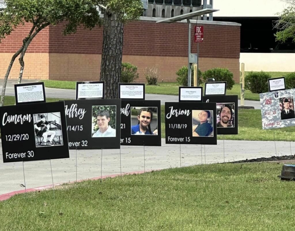 M-COPE Montgomery County Overdose Prevention Endeavor Texas Memorial Walkway