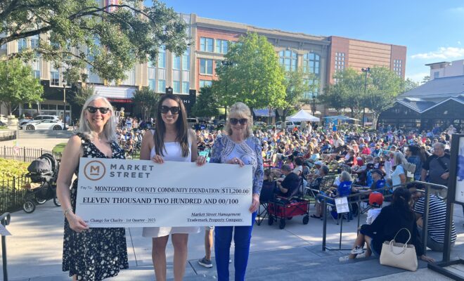 Market Street Change for Charity donates to Montgomery County Community Foundation