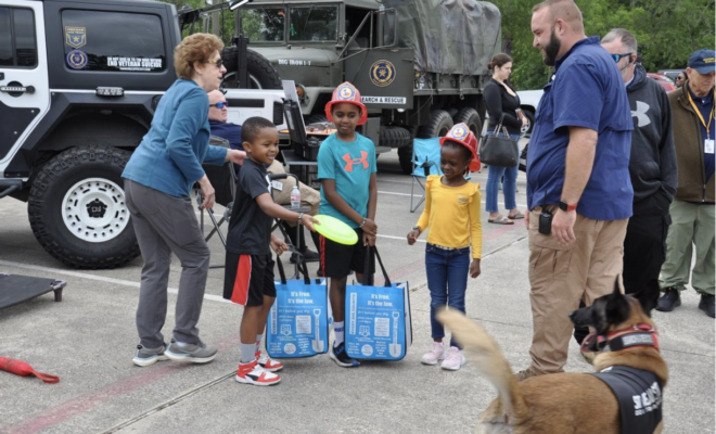 The Woodlands Township Emergency Preparedness event on Saturday, April 29, 2023, attracted many families from around The Woodlands who were eager to get involved and learn how to prepare for a hurricane or other emergency.