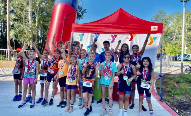 The Woodlands Family YMCA Kids Tri Series Finishers