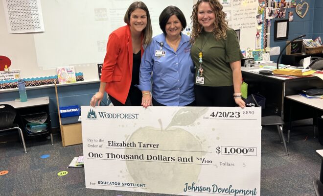 Woodforest Teacher Spotlight Awards Elizabeth Tarver