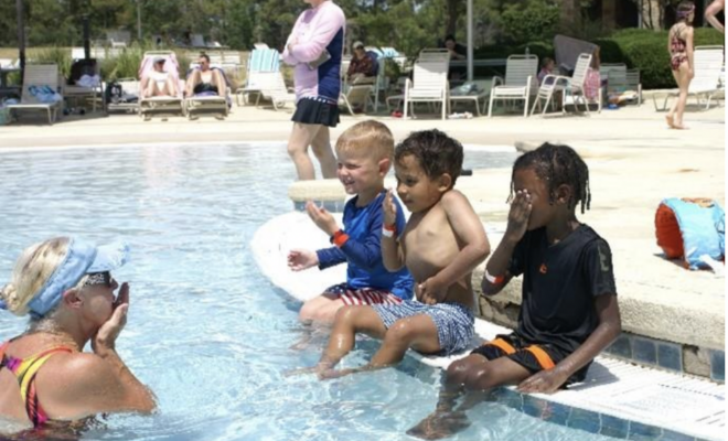 The World's Largest Swimming Lesson