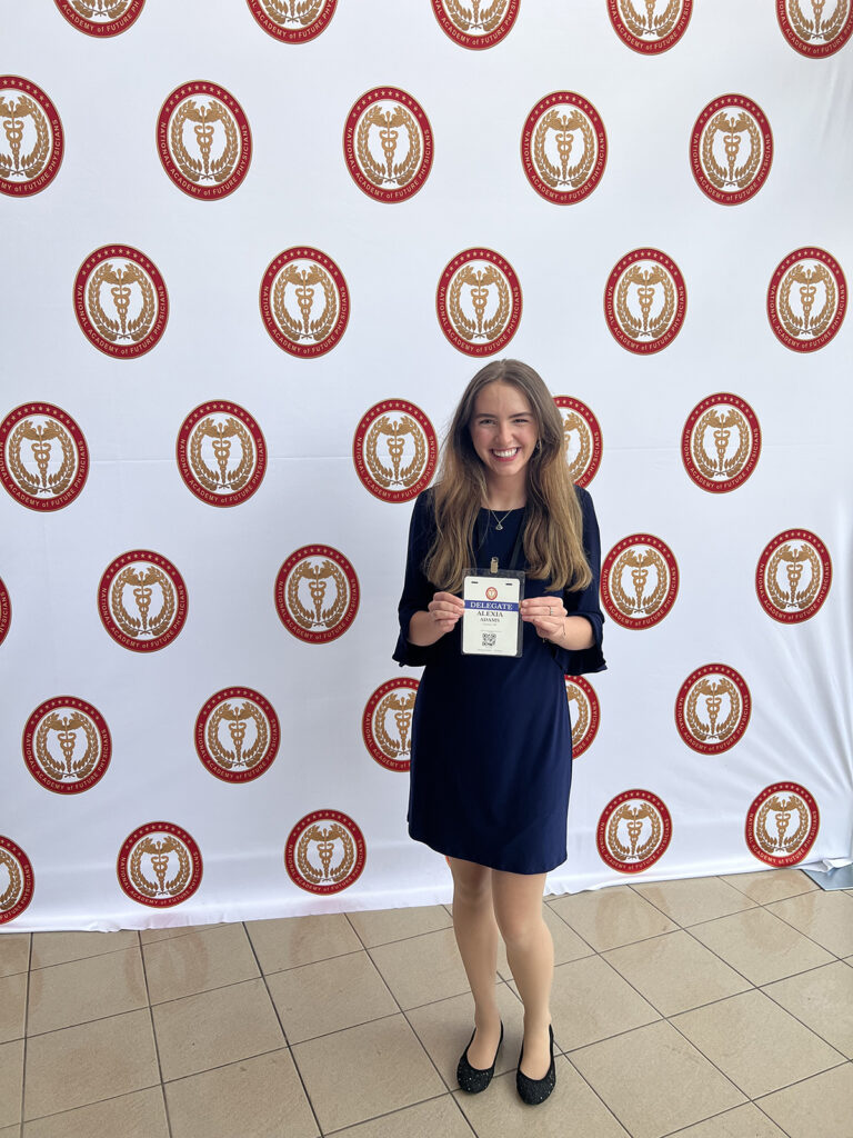 Alexia Adams of Conroe High School Academy for Science and Health Professions at Conroe High School delegate to the Congress of Future Medical Leaders