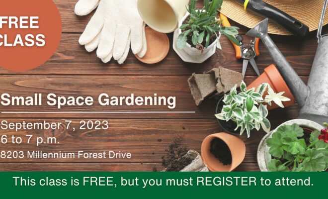 Small Space Gardening The Woodlands Township