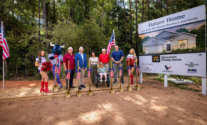 The Woodlands Hills 2023 Operation Finally Home U.S. Army SGT Joanna Ellenbeck Howard Hughes Corporation