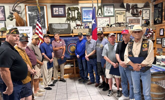 Veterans from Vietnam War Awarded Pins and Letters of Commendation from Gold Star Mothers at Honor Cafe