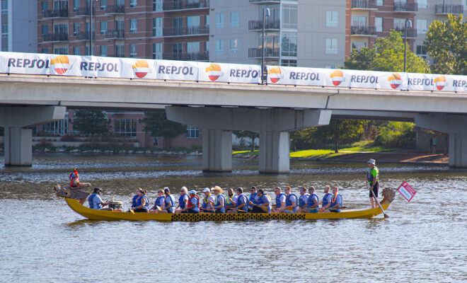 Miami Dragon Slayers, Dragon Boat, Astronaut, Moon, Houston We