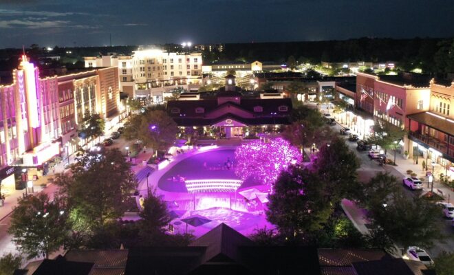 Market-Street-Light-it-up-Pink-Houston-Methodist-The-Woodlands-Hospital-Breast-Cancer