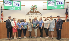 The Woodlands Township Board of Directors Proclamations fo Township Neighborhood Services for National Night Out and Walk to School