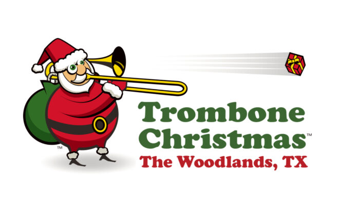 Trombone Christmas The Woodlands Texas logo