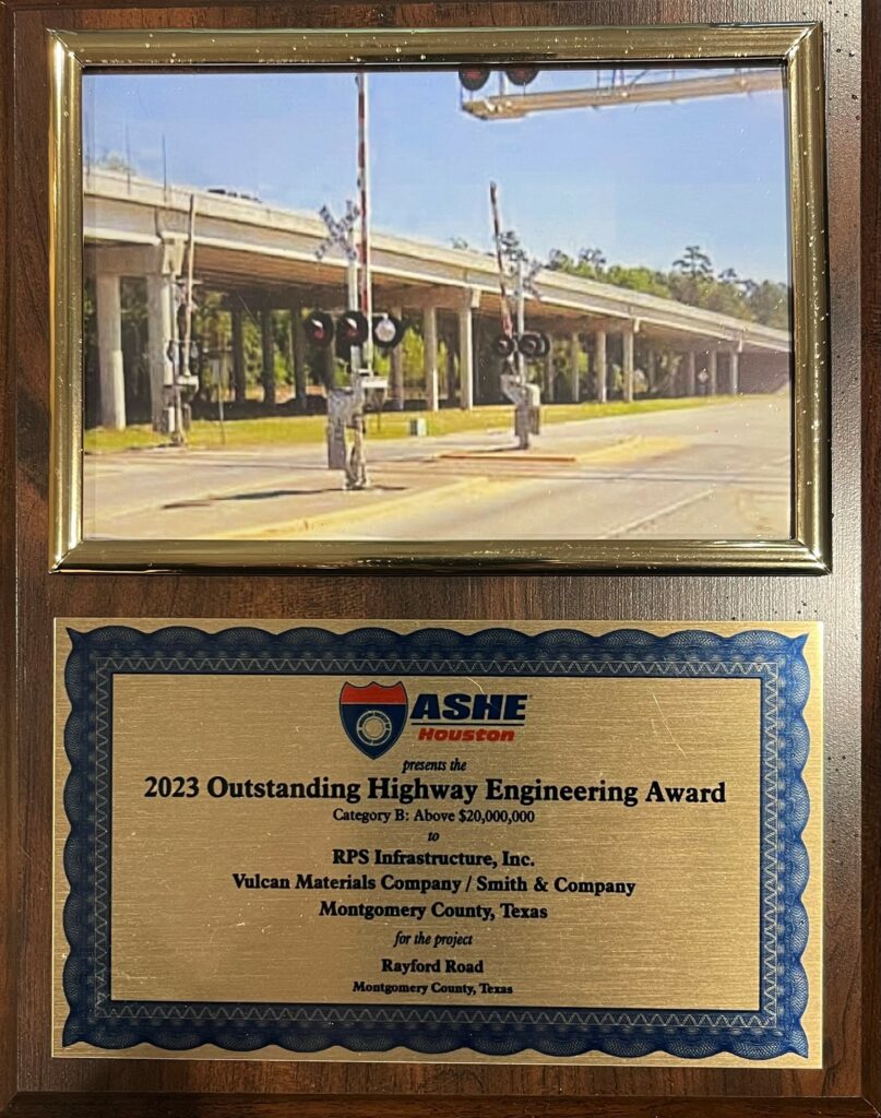 Rayford Road Engineering Award