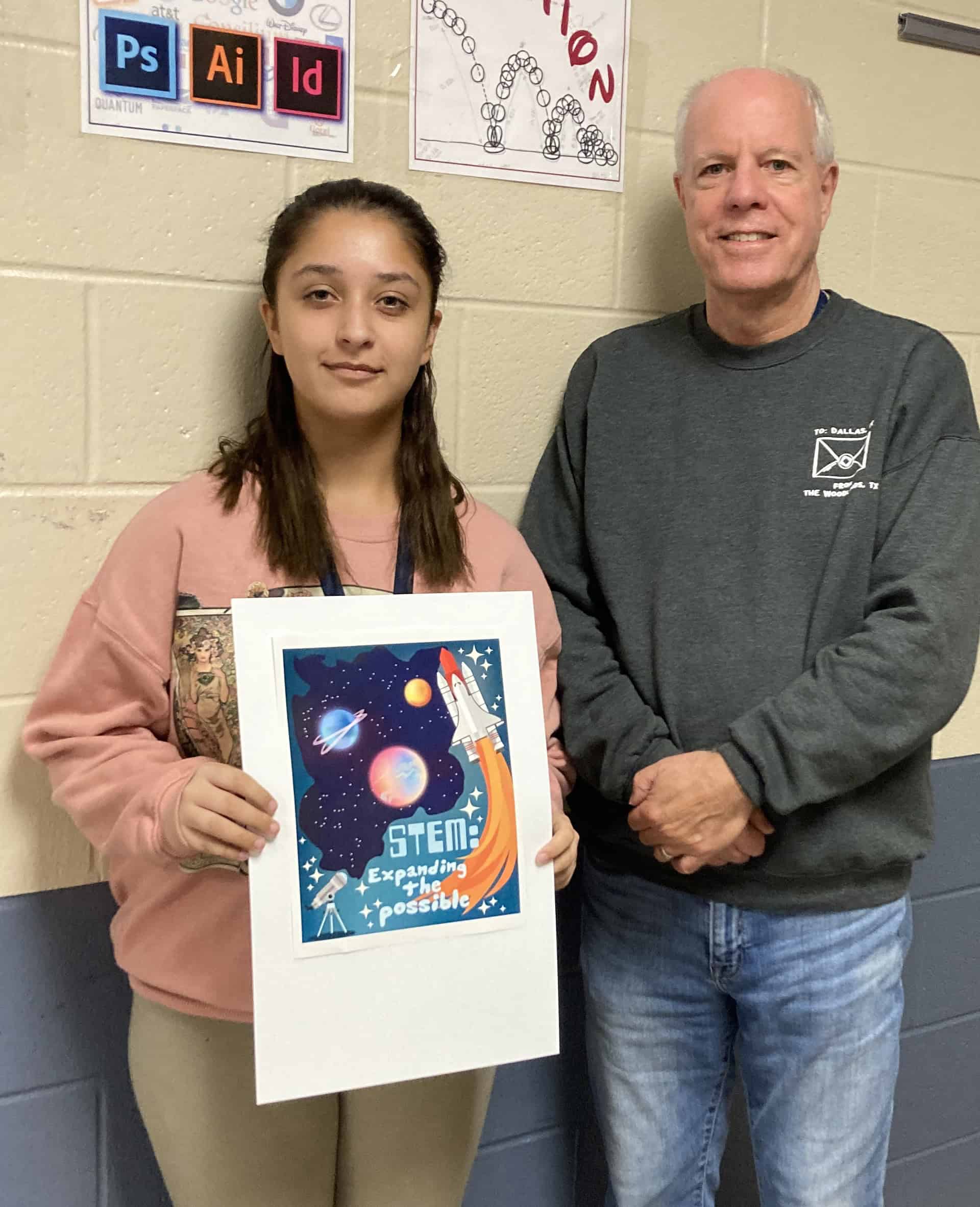 Wright's Printing 2024 EfTA SCITECH Poster Contest Hello Woodlands