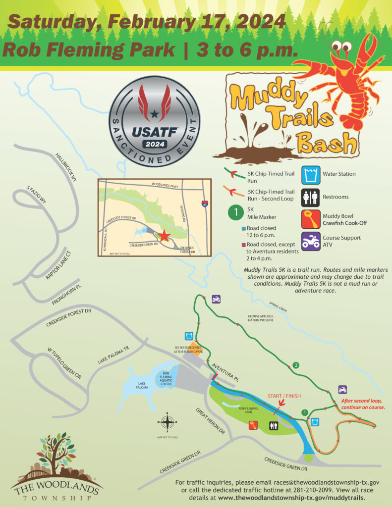 2024 Muddy Trails Bash Traffic Impact & Course Map