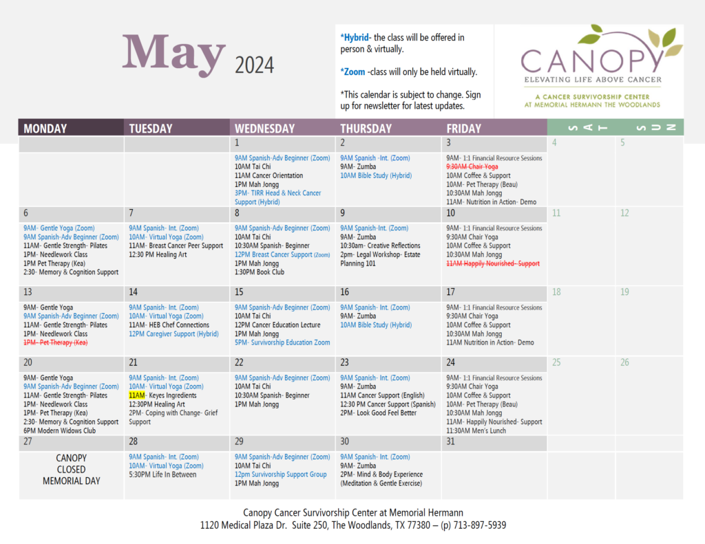Canopy May 2024
