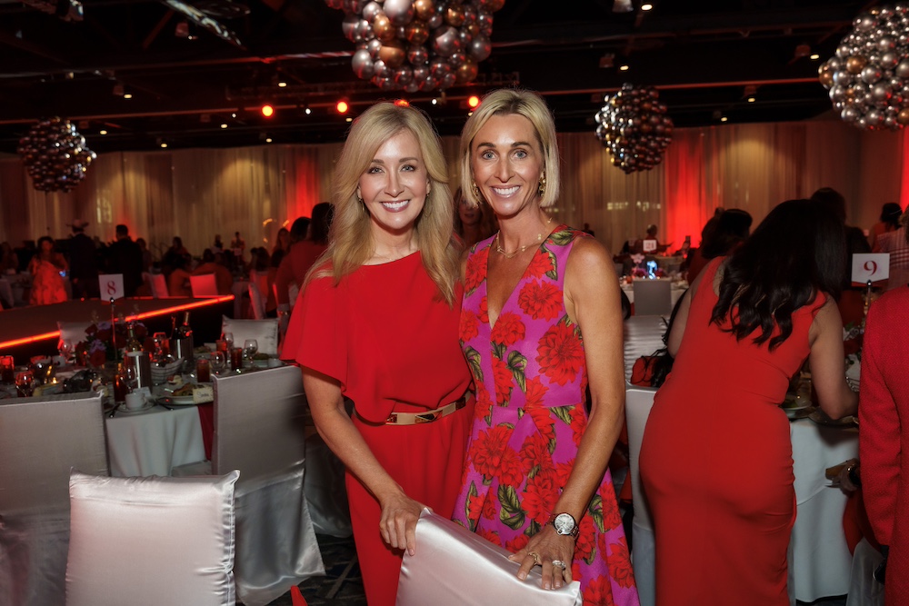 Amy Young and Julie Lile at Montgomery County Go Red For Women Luncheon; Photo courtesy of AHA
