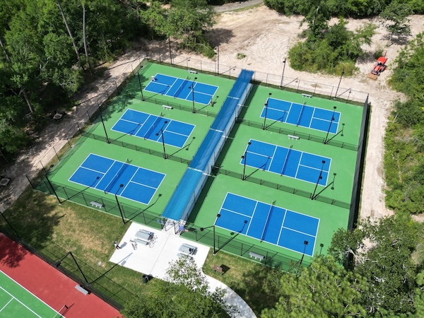 New Pickleball Courts open at Creekwood and Windvale Park in The Woodlands; Photo Credit: The Woodlands Township