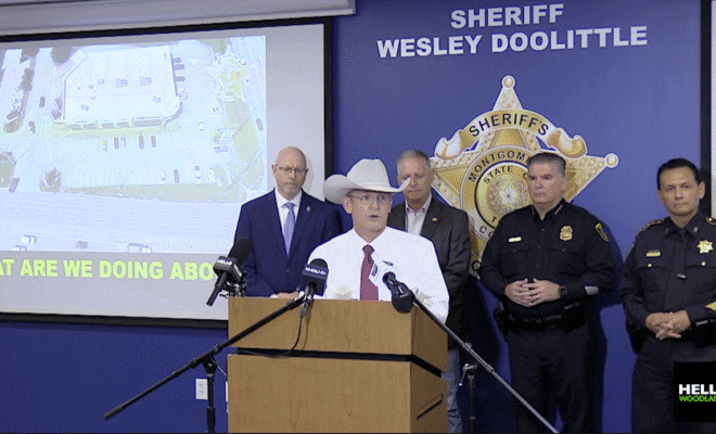 Press Conference Montgomery County Sheriff Doolittle Bank Jugging