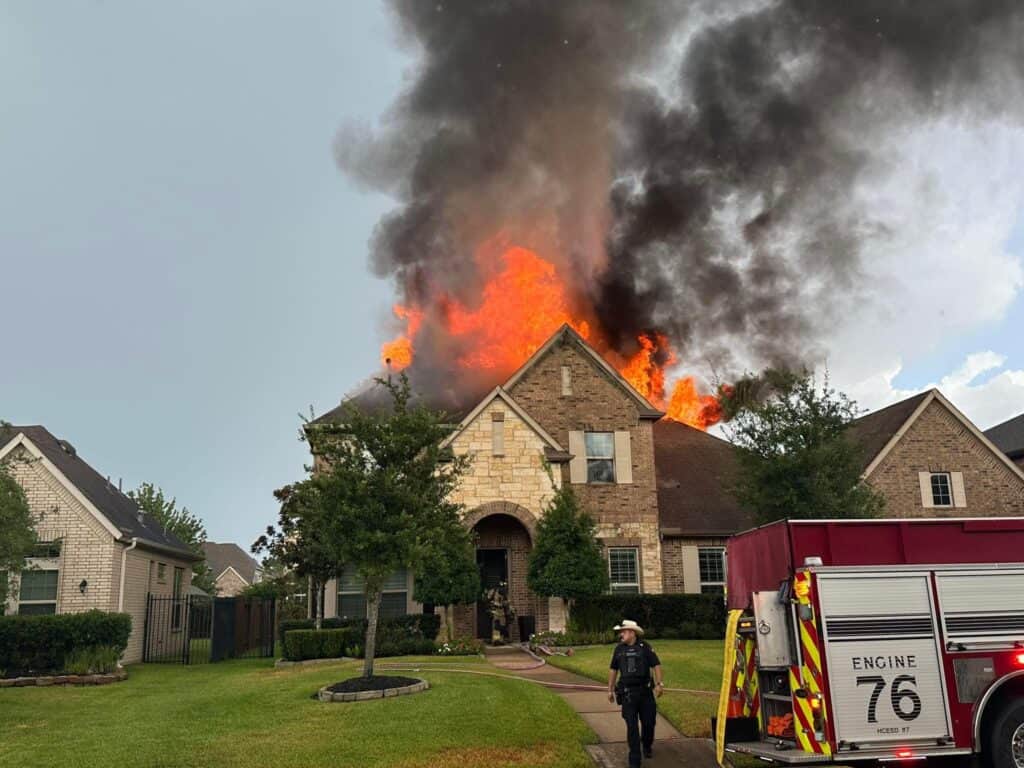 Auburn Lakes Home Fire Spring The Woodlands Fire Department