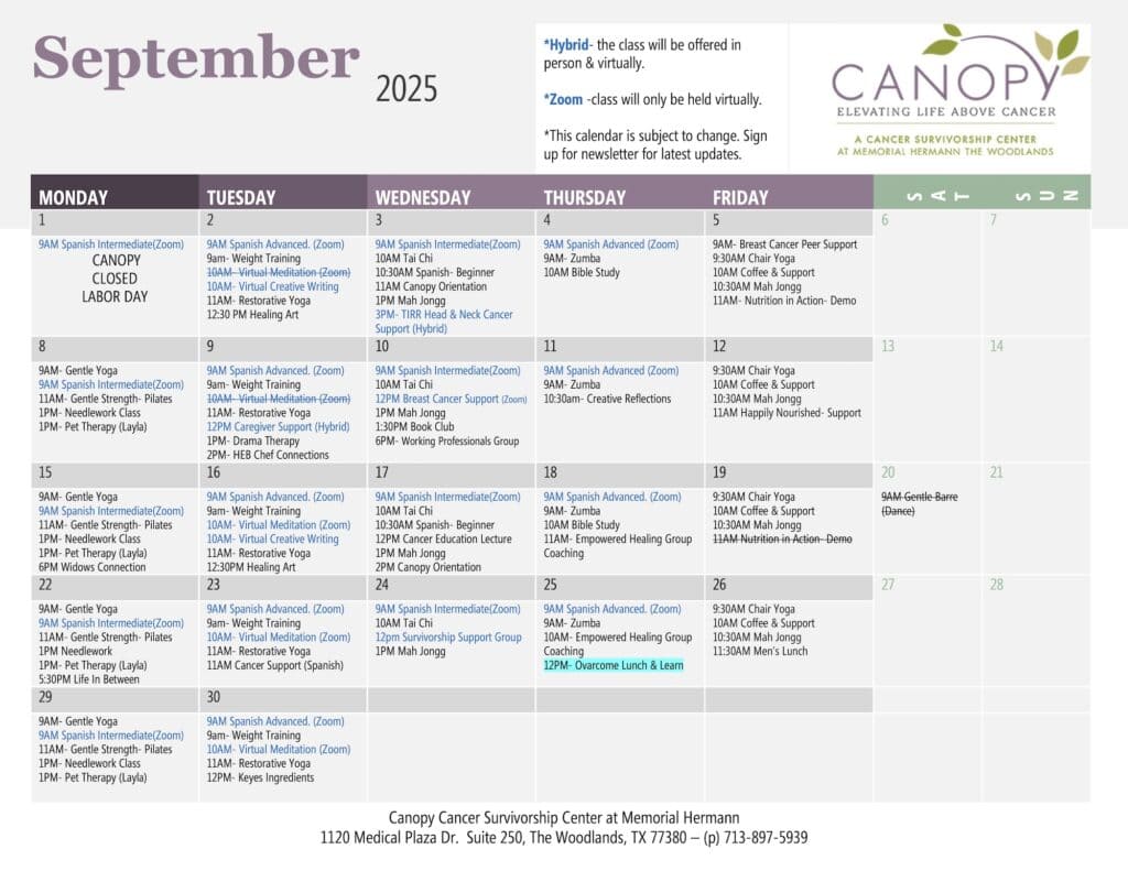 Canopy September 2025