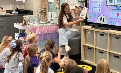 The Woodlands Methodist School Alumni visit Students