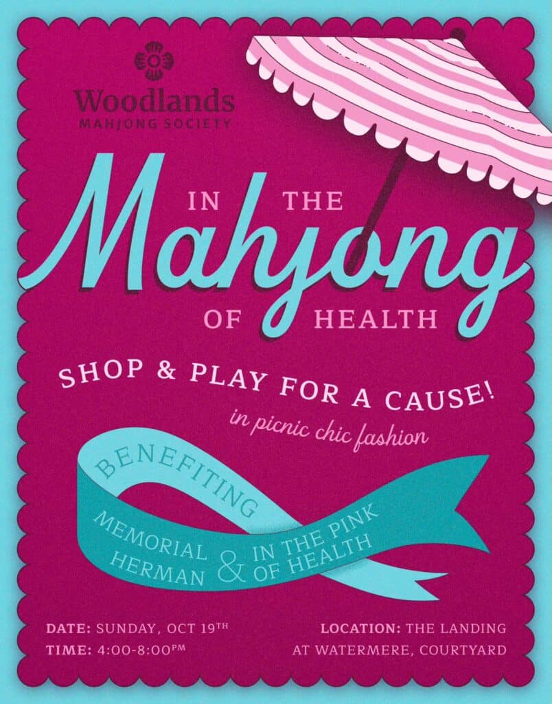 Woodlands Mahjong Society In The Pink of Health October 19