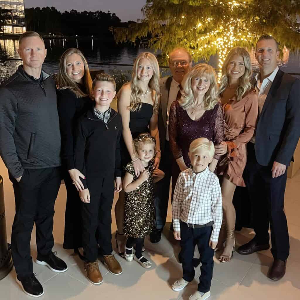 Maria Holmes with Family