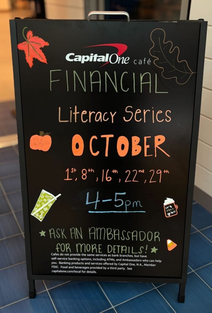 Capital One Financial Series October 2025