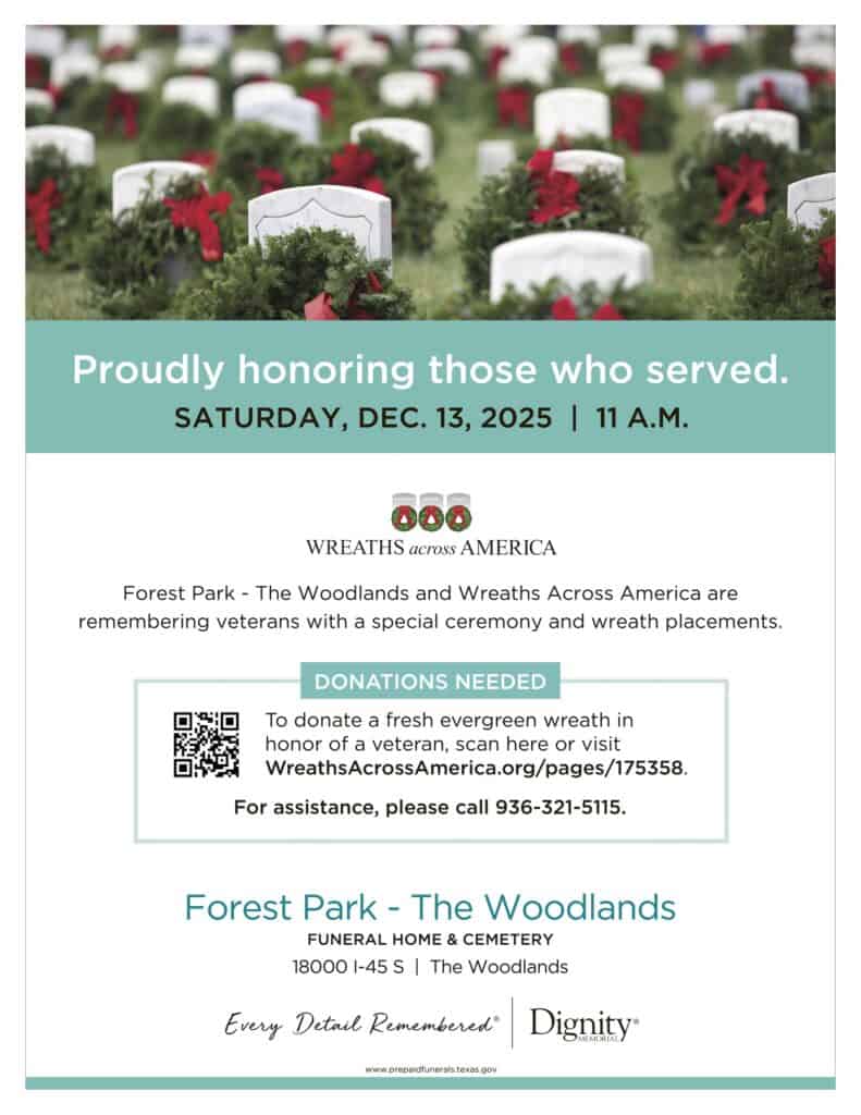 2025 Wreaths Across America at Forest Park The Woodlands