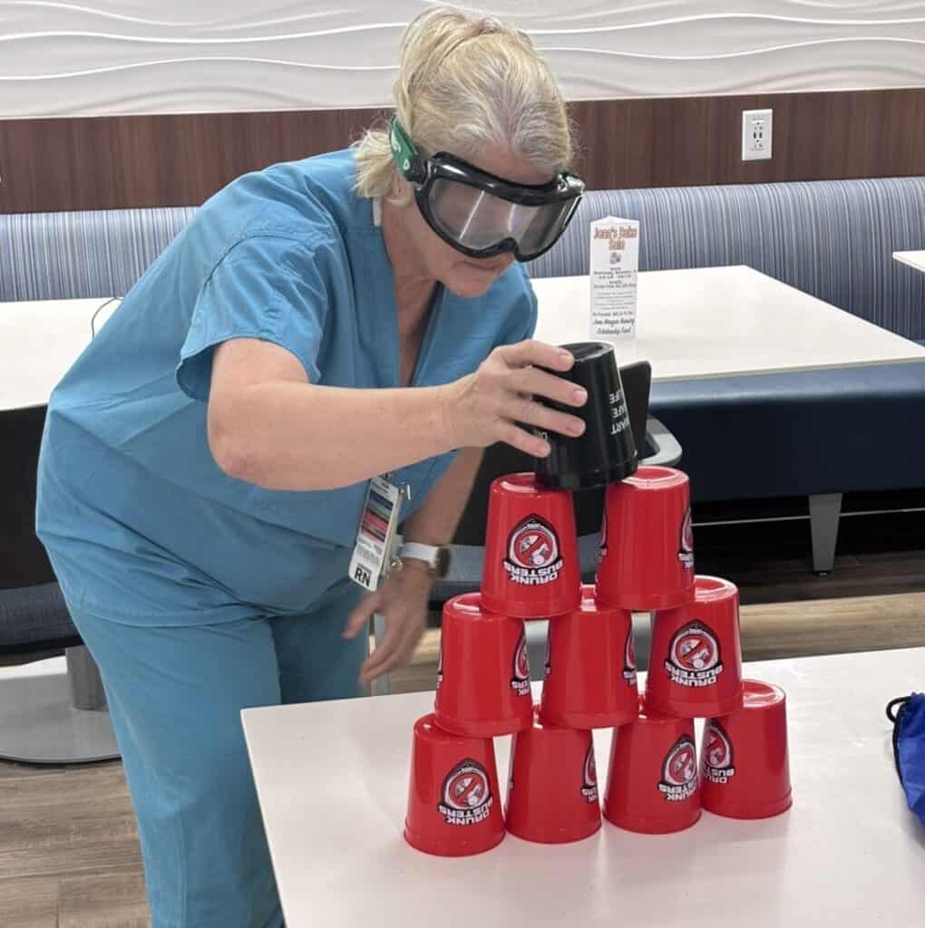 Memorial Hermann The Woodlands employees on National Injury Prevention Day.