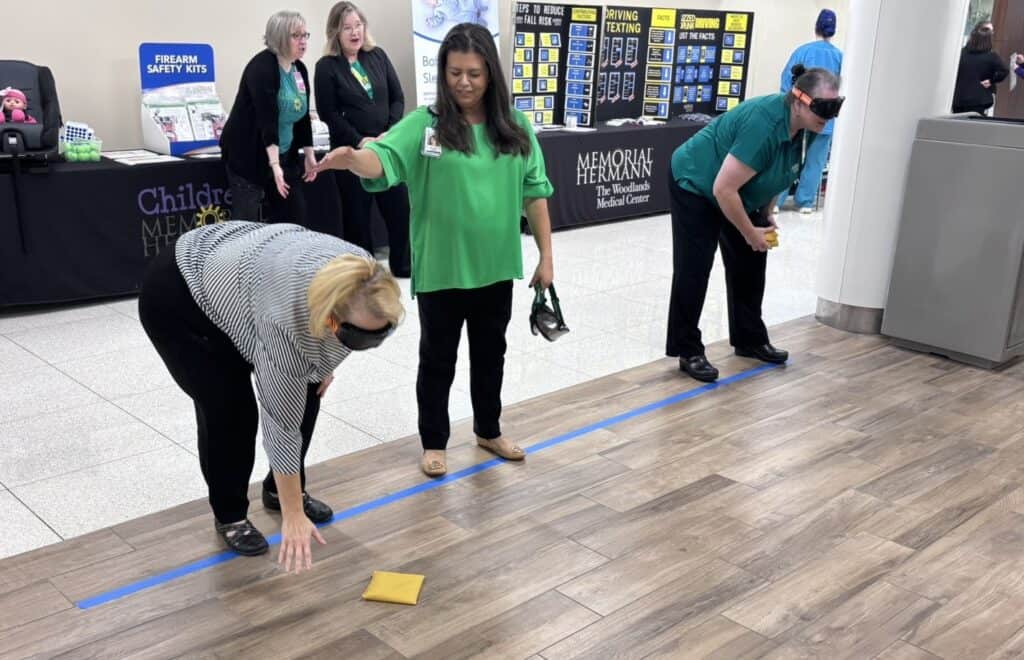 Memorial Hermann The Woodlands employees on National Injury Prevention Day.