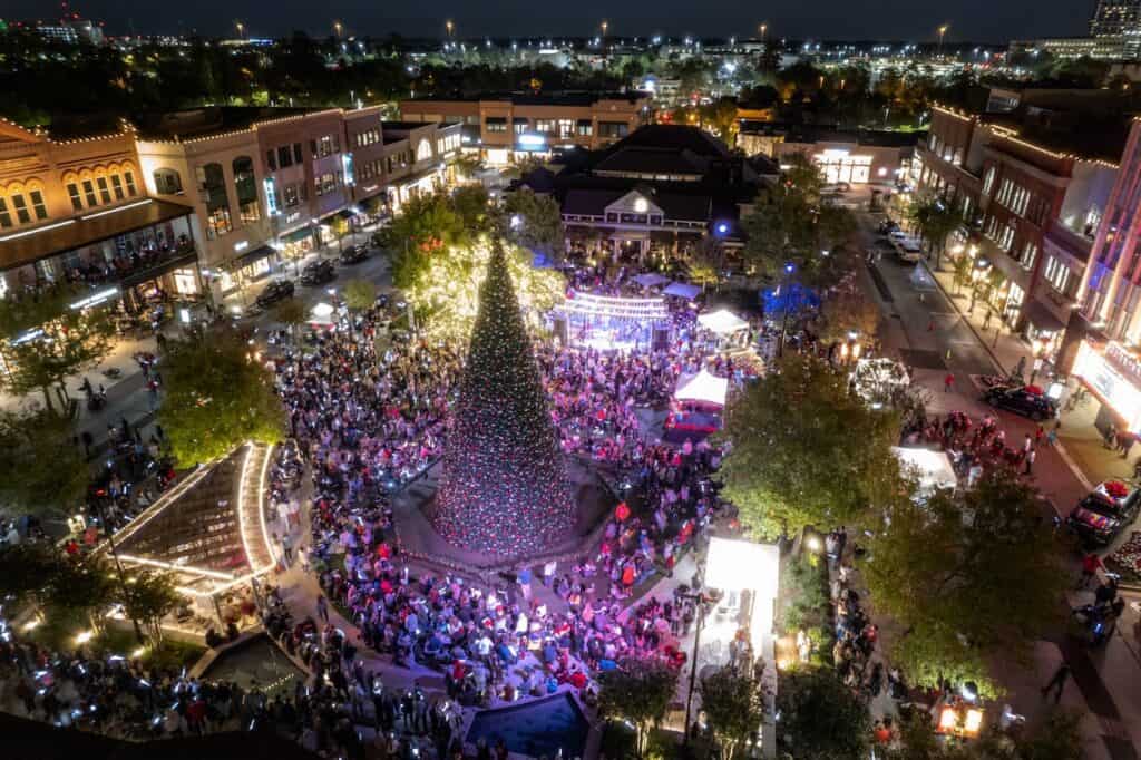 Market Street Tree Lighting November The Woodlands