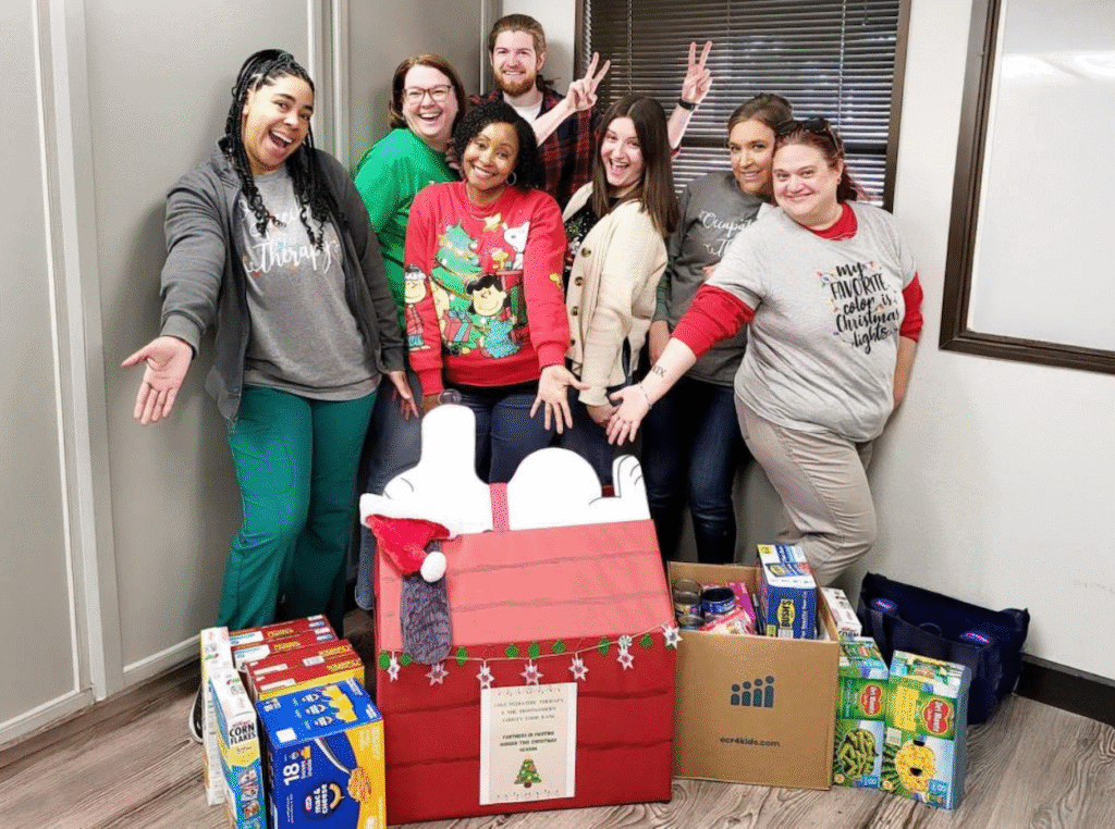 Employees from Cole Health participating in the 2024 Holiday Helpings Food & Funds Drive