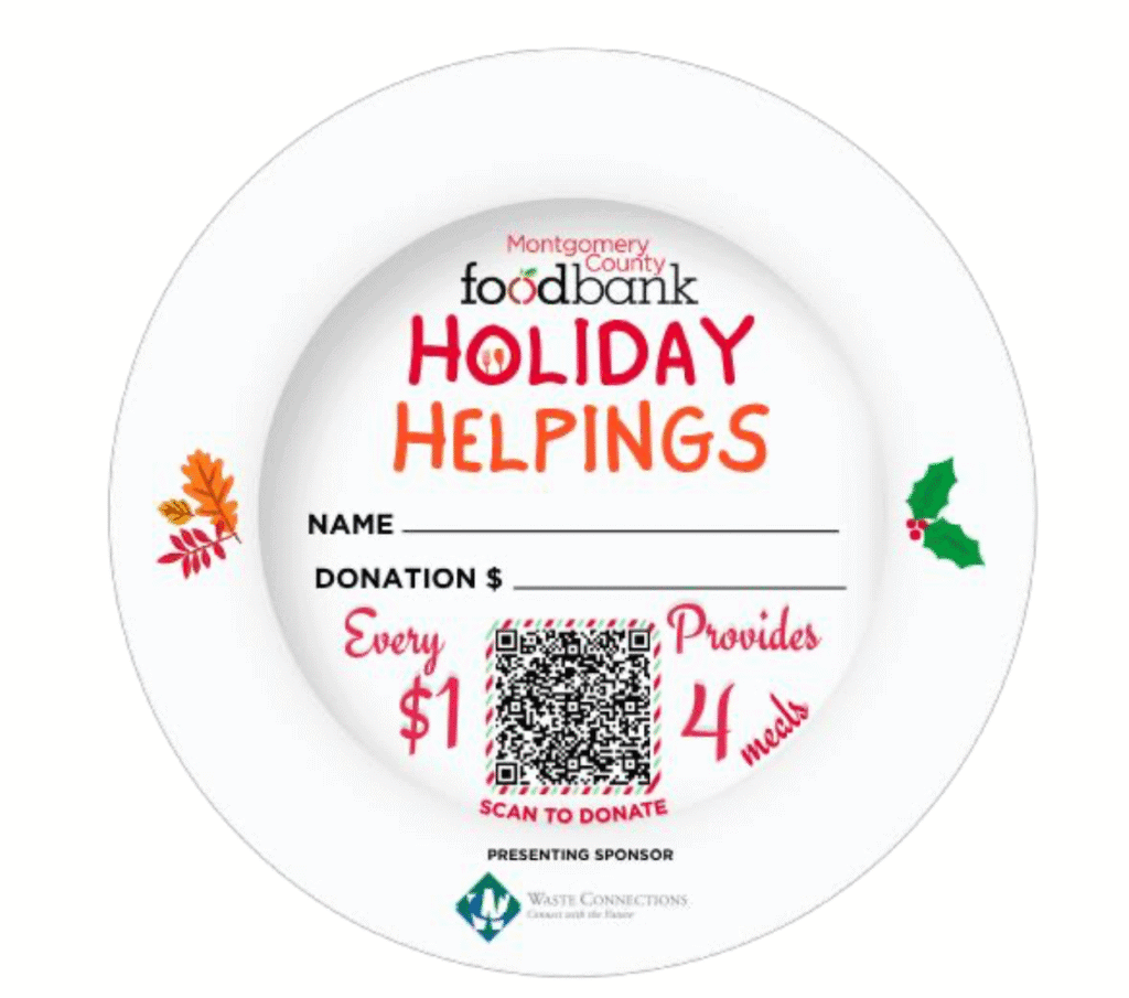 Holiday Helpings Donation Plate Card