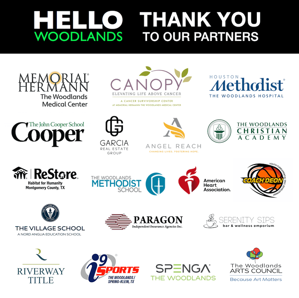 Thank You Sponsors December Hello Woodlands