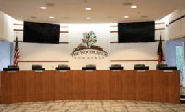 The Woodlands Township boardroom - Township Board of Directors Unofficial Election Results