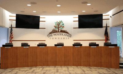 The Woodlands Township boardroom - Township Board of Directors Unofficial Election Results