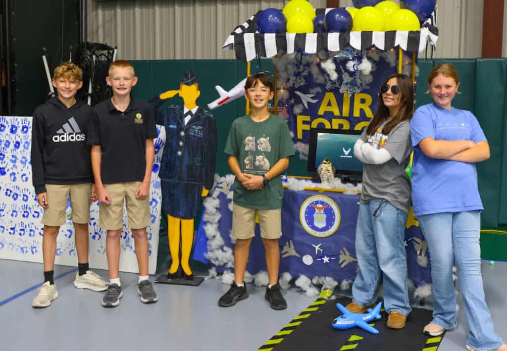 The Woodlands Christian Academy Veterans Day Recruiting