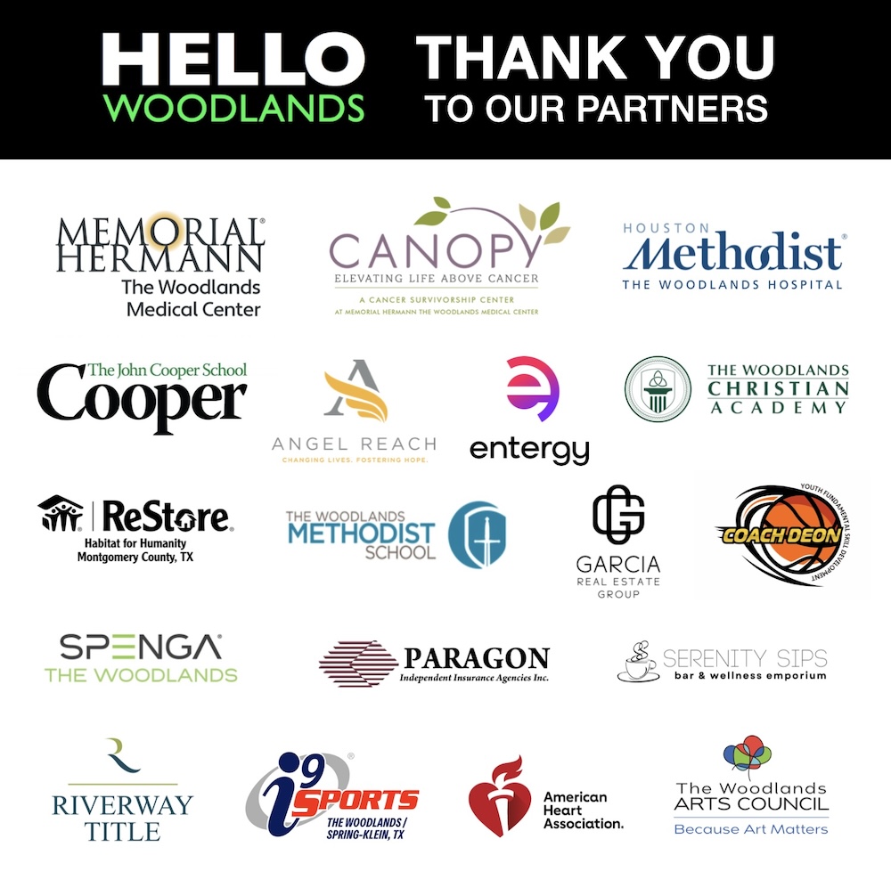Thank You Sponsors Hello Woodlands December 2025