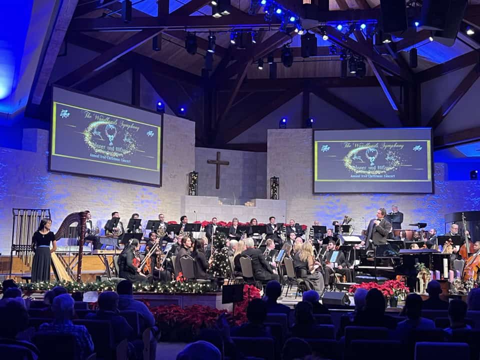 The Woodlands Symphony presents senior Elizabeth Howard from Grand Oaks HS a college scholarship.