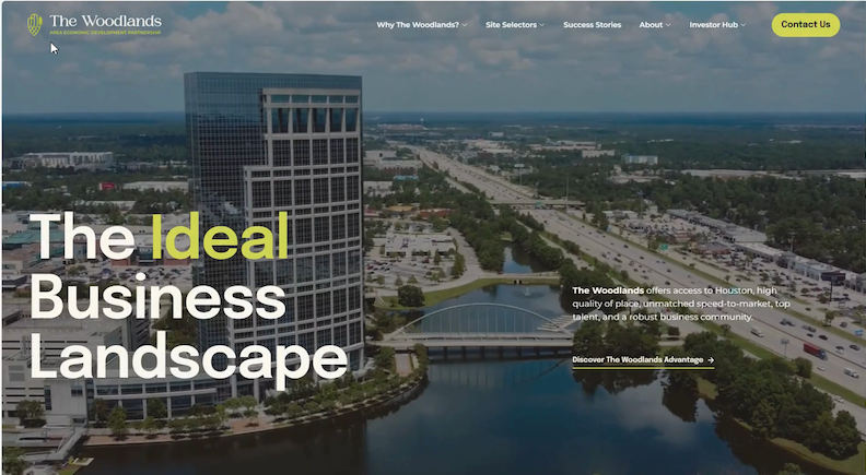 The Woodlands Area Economic Development Partnership (EDP) today unveiled its new logo, brand identity, and redesigned website