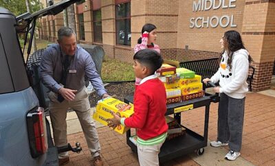 Middle School John Cooper Students Continue the Tradition of Generosity by donating to Montgomery County Food Bank