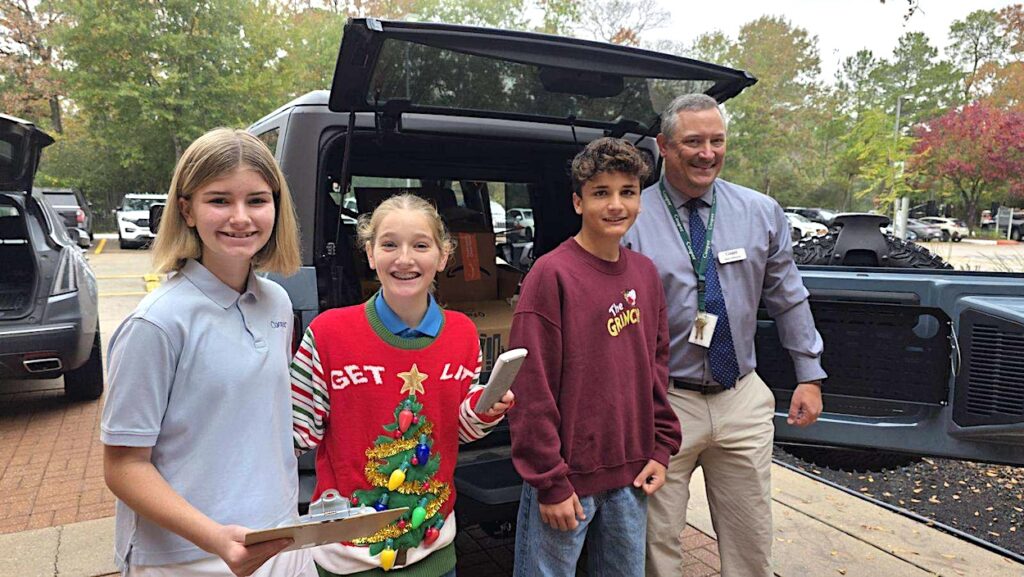Middle School John Cooper Students donate to Montgomery County Food Bank