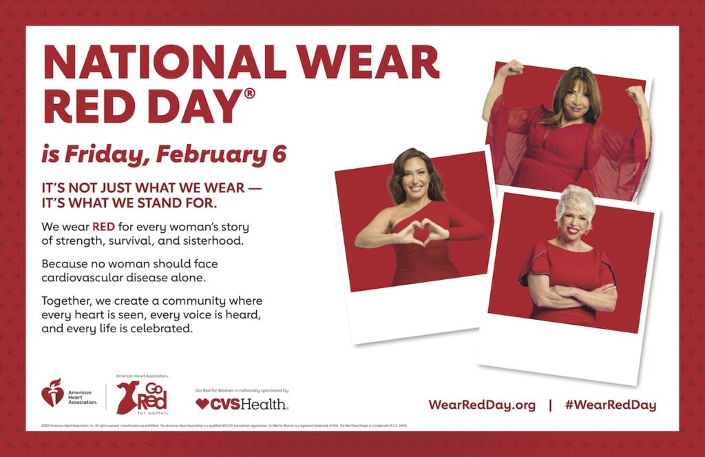 American Heart Association National Wear Red Day February 6 2026
