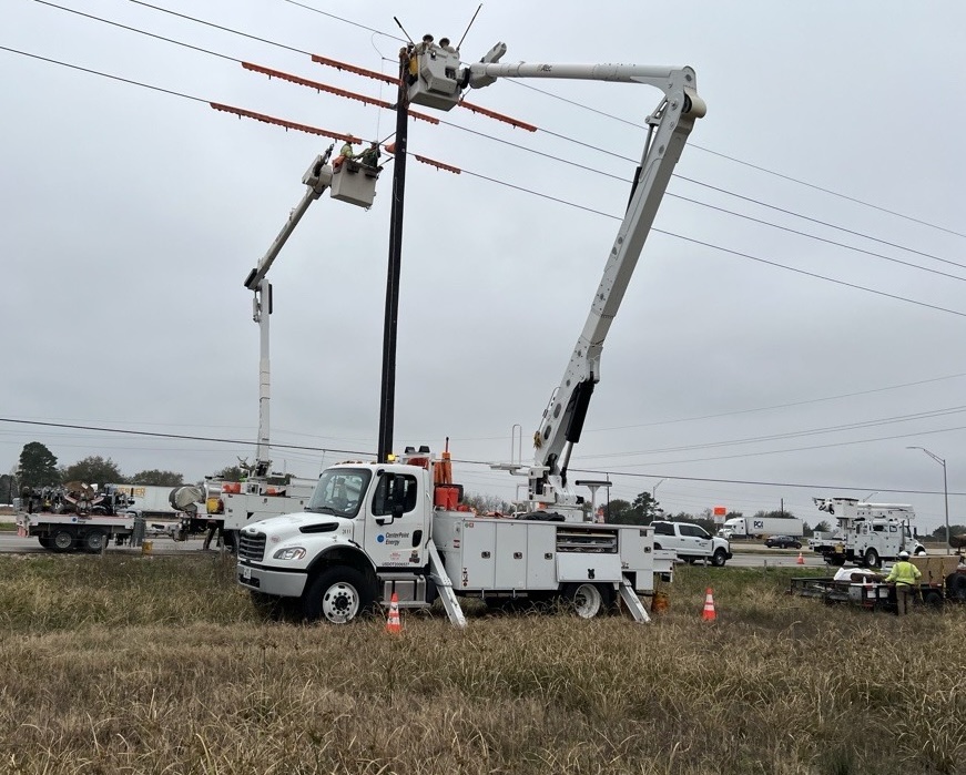 CenterPoint Energy responds to winter weather impacts.