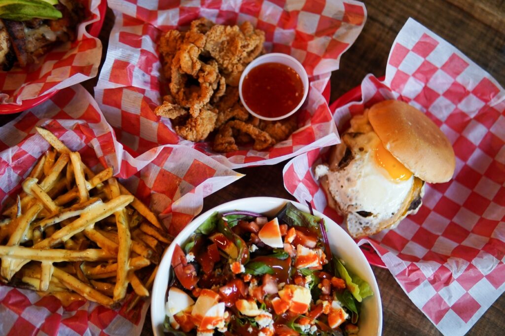 Food Spread at Lankford's The Woodlands on Waterway Ave