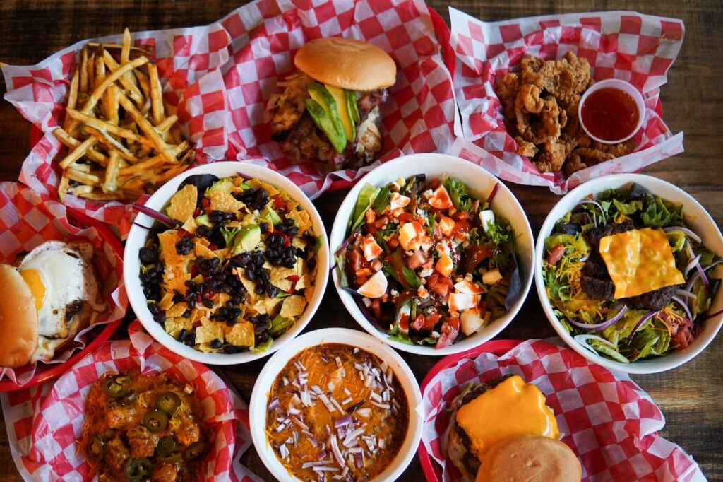 Salads, Burgers + Fries at Lankford's The Woodlands