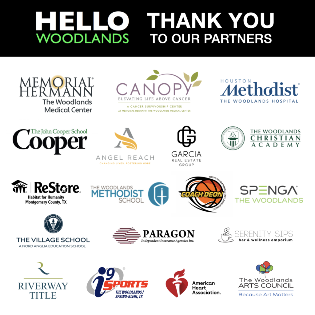 January Hello Woodlands Sponsors 2026